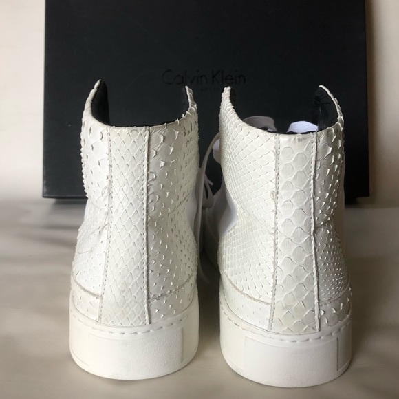 CALVIN KLEIN COLLECTION High Top Leather Sneakers - Picture 5 of 8